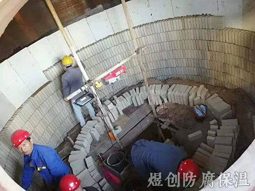 干吸塔，襯磚，球拱，橋拱，格冊及規(guī)整波紋填料施工 (1)