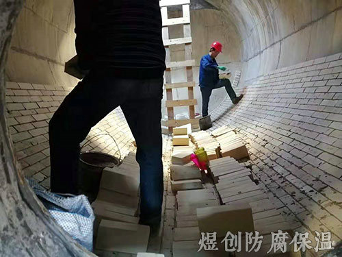 干吸塔，襯磚，球拱，橋拱，格冊及規(guī)整波紋填料施工 (10)